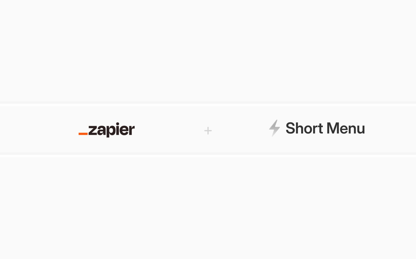 Zapier + Short Menu automate your no-code link shortening workflows