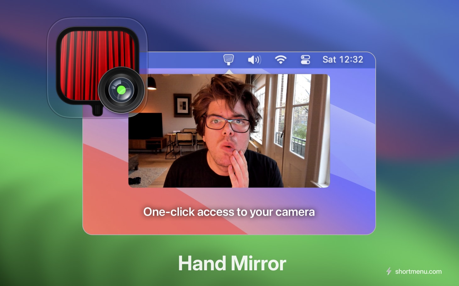 Hand Mirror gives you a preview of what you will look like on video calls