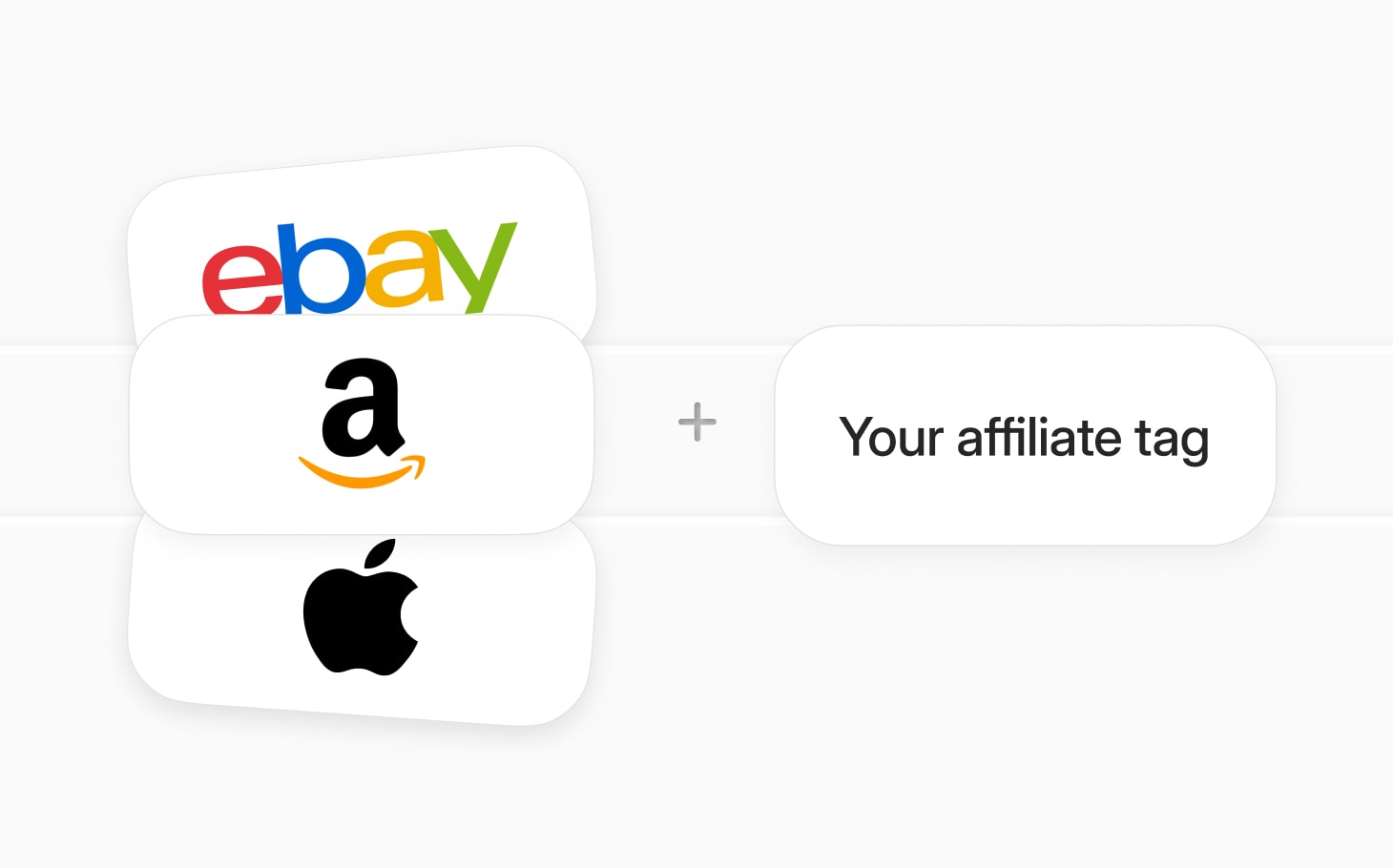 Short Menu works with your affiliate tokens from eBay, Amazon or Apple