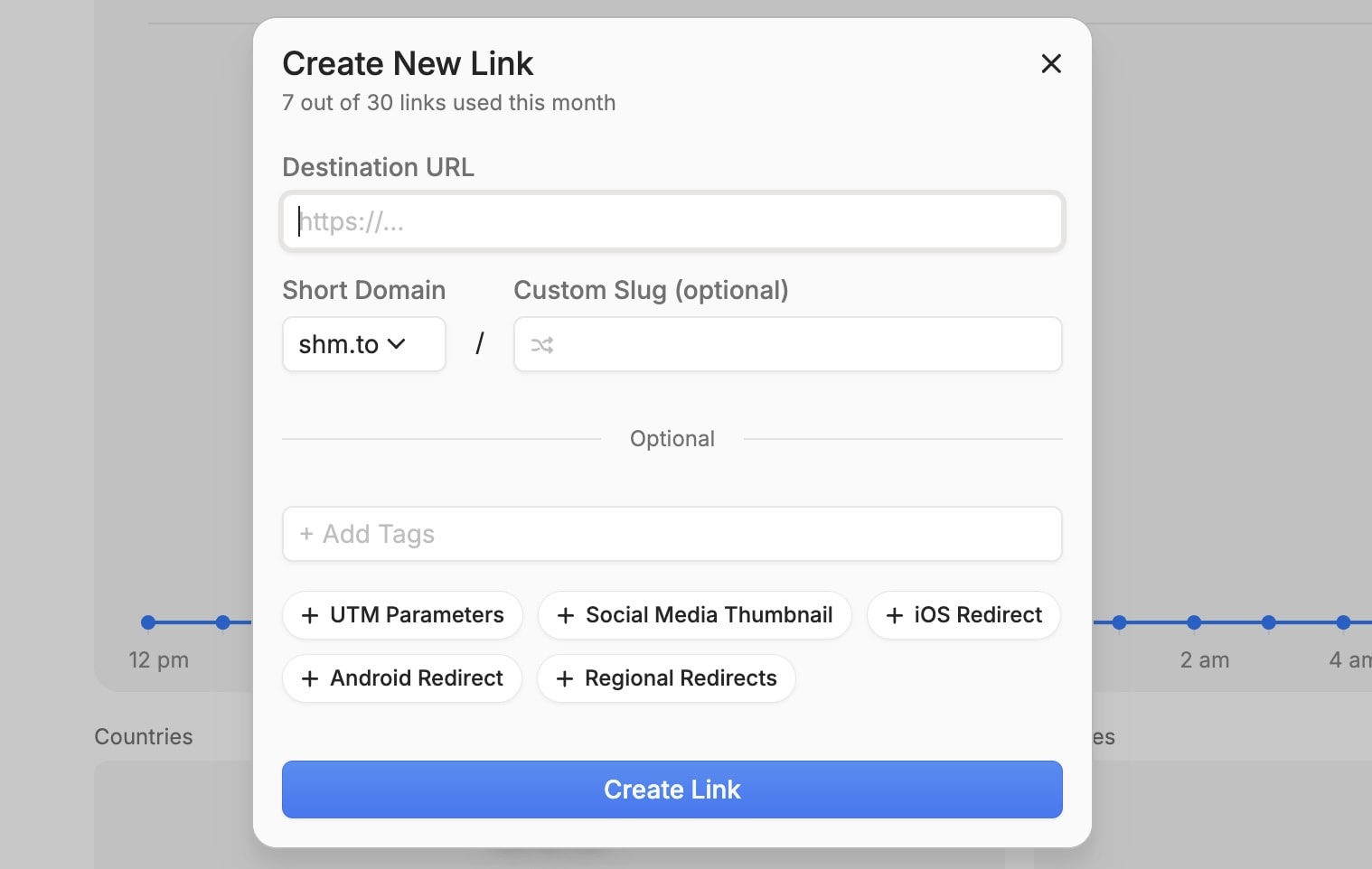 Short Menu's Link Editor